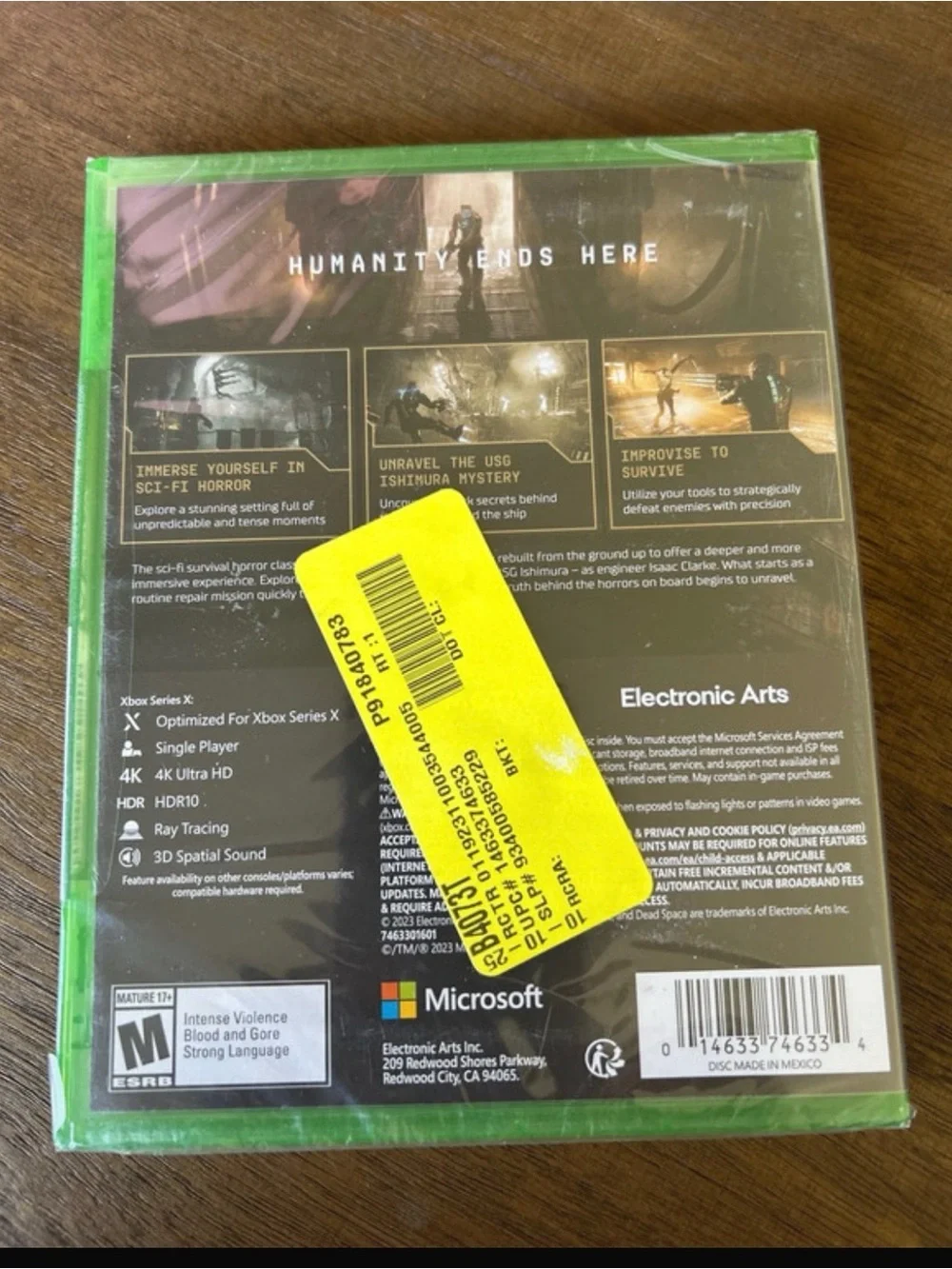 Dead Space Xbox series x factory sealed new